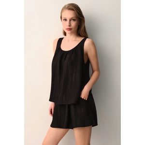 Cream Atlet Şort Pijama Takımı