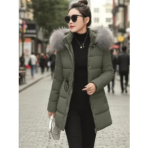 Kapüşonlu Kışlık Orta Boy Kadın Mont