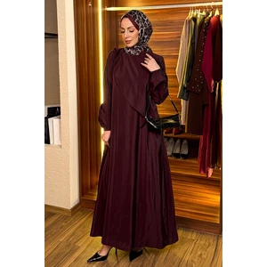 Sarev Tesettür Elbise 1694 - Bordo