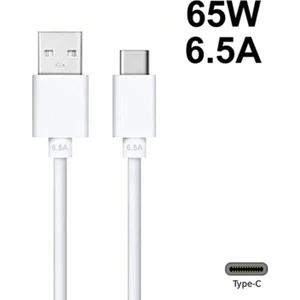 Vooc 6.5 Amper Hızlı Şarj KABLOSU-65W Type-C Data Kablo