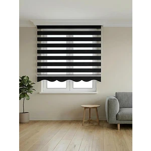 Bbb Pliseli Siyah Stor Zebra Perde MZ486