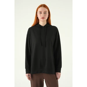 Siyah Kapüşonlu Tunik 8309A