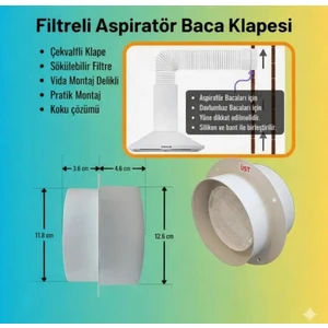 Yapı Kalite Aspiratör Davlumbaz Baca Klapesi