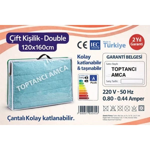 Çift Kişilik Elektrikli Battaniye Premium Alt Battaniyesi Sıcak Battaniye 120x150 cm