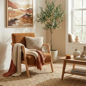 Favela Bohem Berjer Natürel Ahşap, Hardal