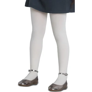 Beyaz Kız Çocuk Bambu Külotlu Çorap