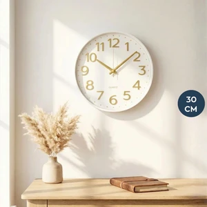 Quin Beyaz Modern Duvar Saati 242530