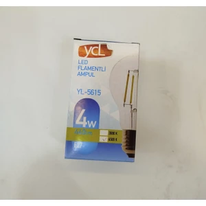 4W E-27 Beyaz Işık Rustik Ampul Ycl