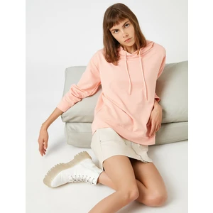 Kapüşonlu Uzun Kollu Sweatshirt