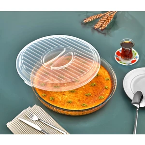 Borcam Kapağı Şeffaf Yuvarlak 26CM