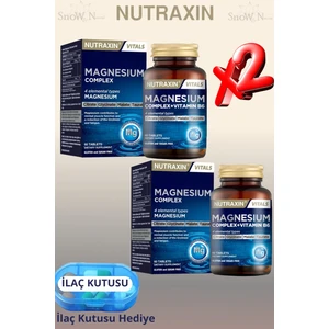 Magnesium Complex + Vitamin B6 60 Tablet 2'li +Hap Kutusu