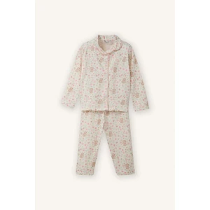 %100 Pamuk 2'li Pijama Takımı Kız Bebek G8652A526SP
