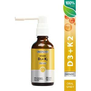 D3 ve K2 Vitamini Oral Sprey 20 ml 138 Puf