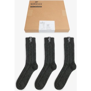 Erkek Kışlık Yün Bot Çorabı 3'lü Kutu