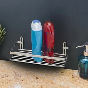 Banyo Köşe Rafı Paslanmaz Tek Katlı Krom Kaplama