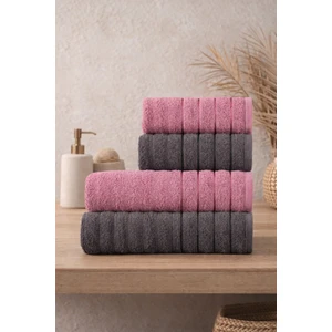 Violeta Model 4\'lü Banyo Havlu Seti