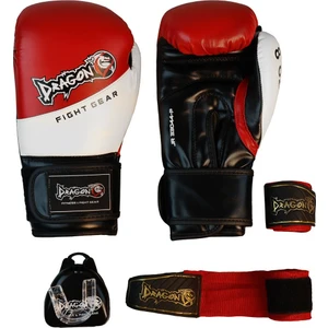 Dragondo 33044-P Jr Çocuk Boks Eldiveni Seti (Eldiven+Bandaj+Dişlik)