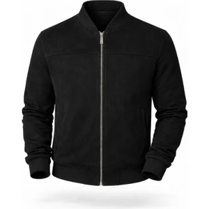 Premium Slim Fit Bomber Kolej Deri Ceket