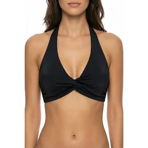 Siyah New Üçgen Twist Bikini Üstü