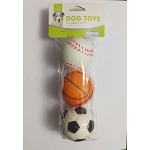 3'lü Lateks Köpek Top Oyuncağı