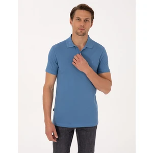 Pierre Cardin Erkek Saks Slim Fit Basic Tişört 50325323-VR032