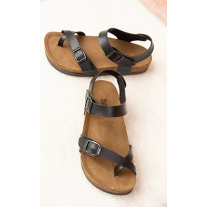 Fox Shoes Siyah Kadın Sandalet H777786009