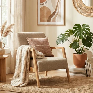 Pavia Berjer Natürel Ahşap, Sütlü Kahve