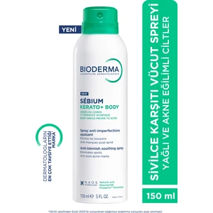 Sebıum Kerato+ Body Akne Karşıtı Vücut Spreyi 150 ml Yağlı Ciltler İçin Özel