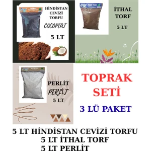 Cemre Torf Toprak Seti 3 Lü Avantaj Paket
