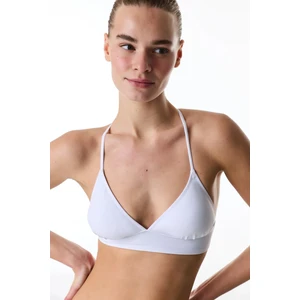 Beyaz Bralet Bikini Üstü