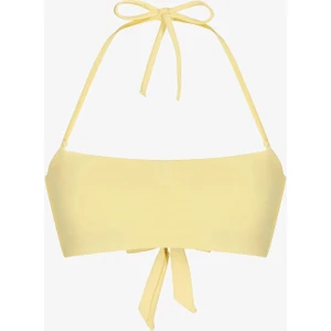 Sarı Straplez Bikini Üstü
