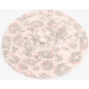 Pembe Kız Çocuk Leopar Desenli Bere