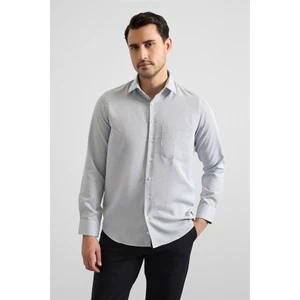 Siyah Regular Klasik Yaka Casual Gömlek