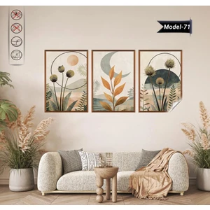 Akıllı Kağıt Statik Tutunma Özellikli Tablo - Poster Çiçek (Model- 71)