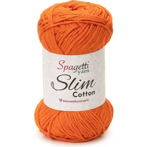 Spagettiyarn Turuncu Slim Cotton İp