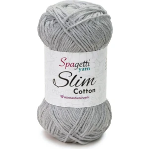 Spagettiyarn Gri Slim Cotton İp