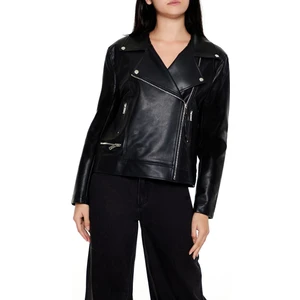 Suni Deri Biker Ceket