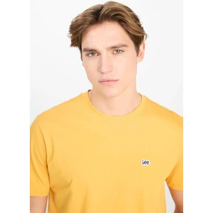 Regular Fit Normal Kesim Bisiklet Yaka Sarı Tişört
