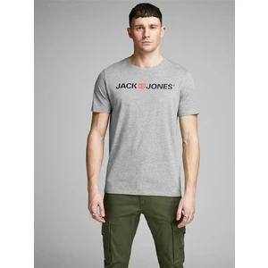 Jack & Jones Erkek Gri T-Shirt