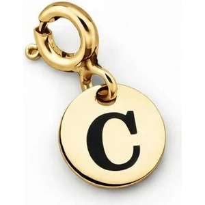 925 Ayar Gümüş C Harfi Kolye Ucu - Charm