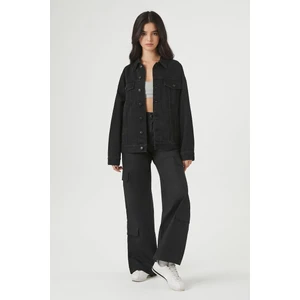 Forever 21 F21 Oversize Trucker Kot Ceket