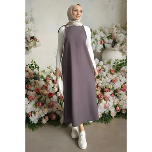 İmaj Butik Füme Ip Askılı Jile Elbise