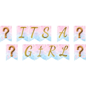 Rosy Blue Cinsiyet Partisi Banner Flama