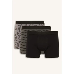 Regular Fit Şal Desenli 3'lü Boxer G9286AX26SP