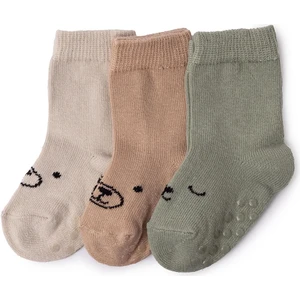 Hellobaby Erkek Bebek 3lü Kaydırmaz Çorap