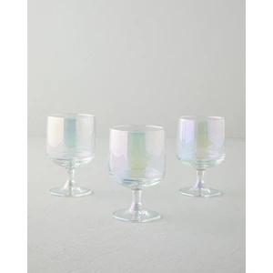 English Home Basic Shine Cam 3’lü Lüsterli Cup 300 ml Şeffaf