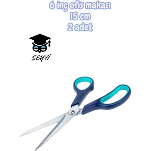 6 Inç Ofis Makası 15 cm 2 Adet