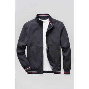 Klasik Fermuarlı Mevsimlik Erkek Mont & Ceket Lacivert