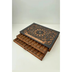 Çekmeceli Tesbih Kutusu 2 Katlı Tespih Kutusu