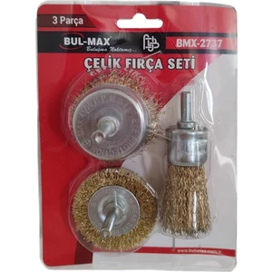 3'lü Tel Fırça Seti